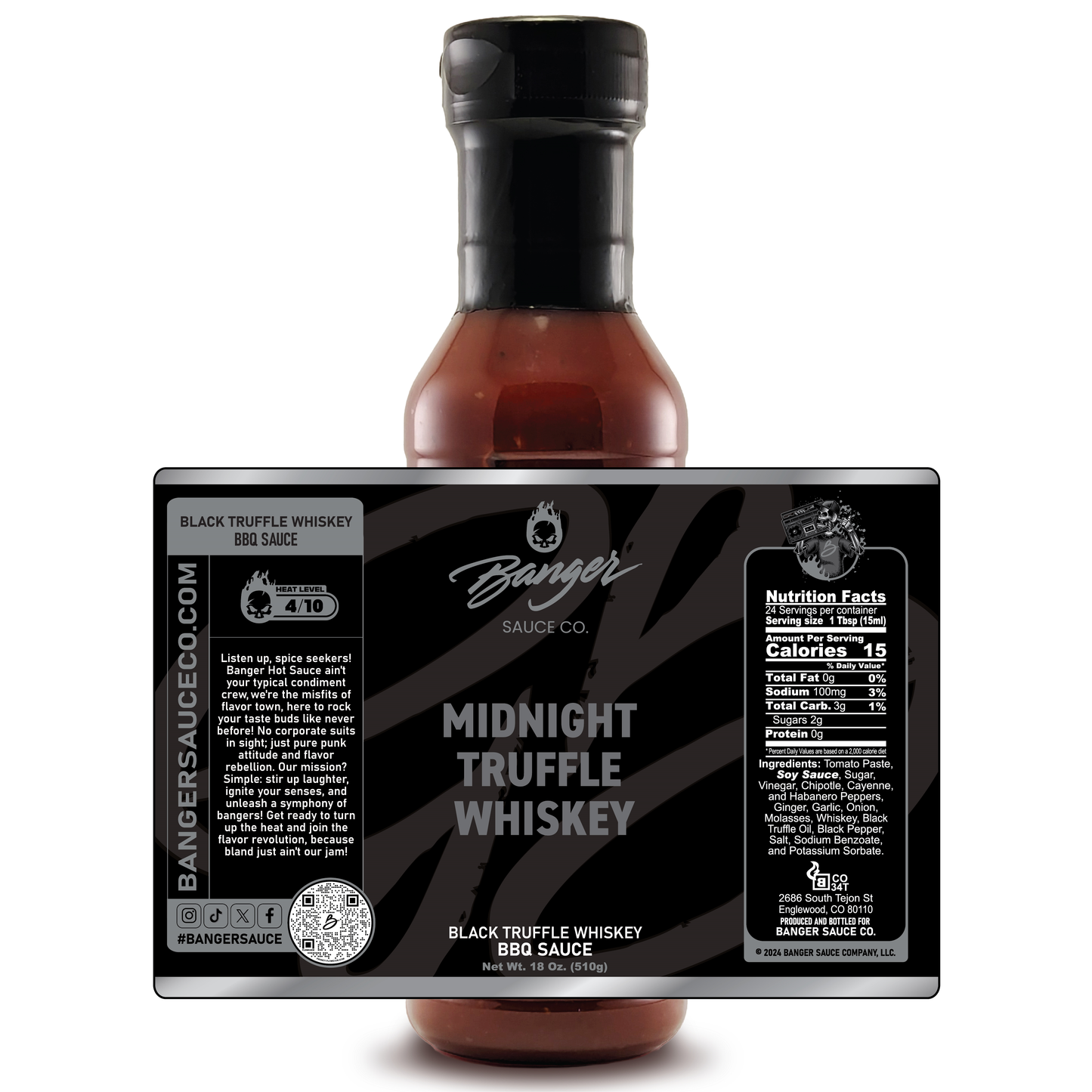 Midnight Truffle Whiskey BBQ Sauce