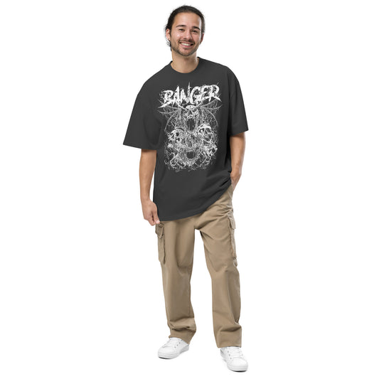 Anarchy Banger Oversized faded tee