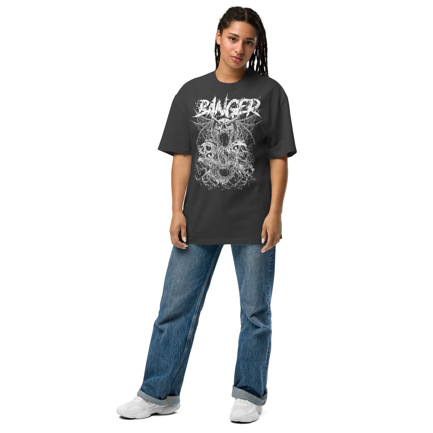 Anarchy Banger Oversized faded tee