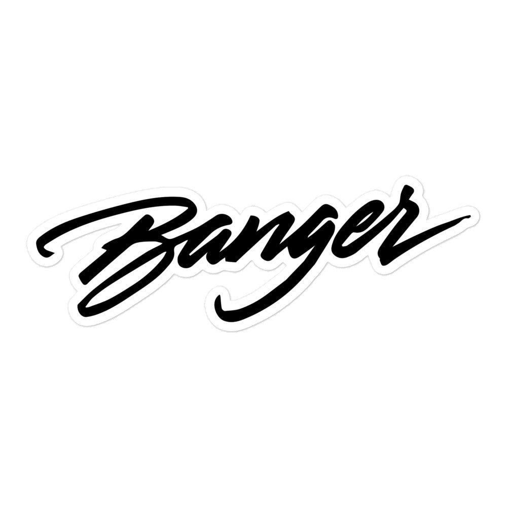 The Banger Script stickers